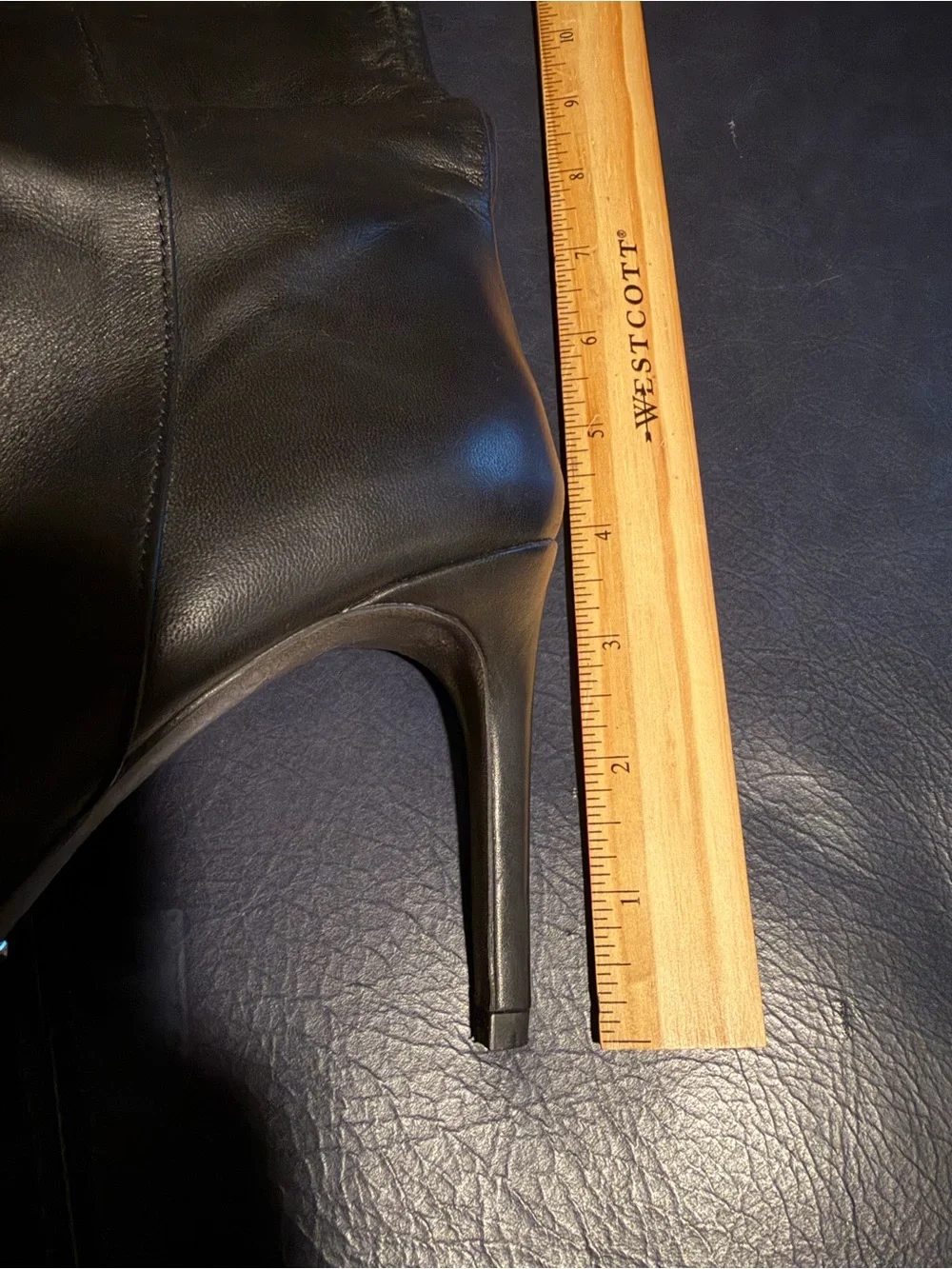 Italian designer made Black Over-the-Knee Pointed Toe Stiletto Boots